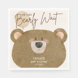 Schattige Beer We kunnen nauwelijks wachten op gen Servet