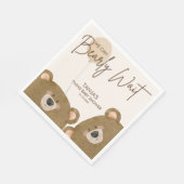 Schattige Beer We kunnen nauwelijks wachten op gen Servet (Hoek)