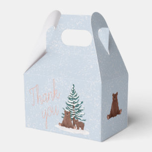 Schattige Beer Winter Baby shower Favoriet Bedankdoosjes