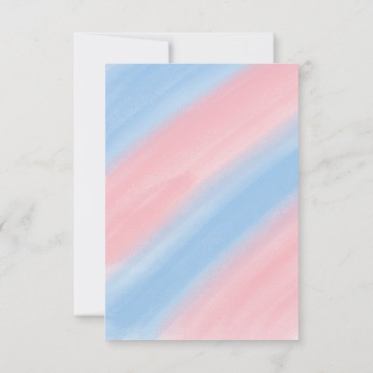 Schattige Beer Winter Dier Geslacht Onthullen Part Bedankkaart (Achterkant)