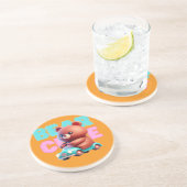 Schattige Beer zandsteen Onderzetter (Zijkant)