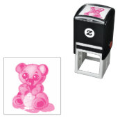 Schattige Beer Zelfinktstempel Zelfinktende Stempel (In situ)