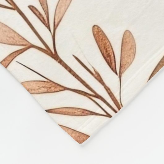 Schattige Beige Baby Beer Fleece Deken (Hoek)