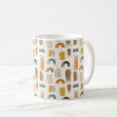 Schattige Beige Boho Koffiemok (Voorkant rechts)