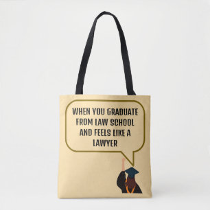 Schattige Beige & Brown Grappig Quote Cadeau voor  Tote Bag