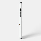 SCHATTIGE BEIGE EN BRUINE kat met grote kop iPhone Hoesje (Linkerkant)