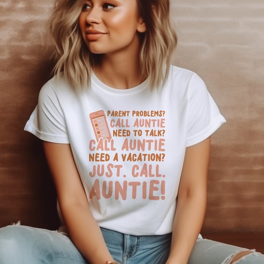 Schattige Bel gewoon tante T-shirt