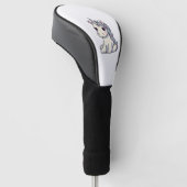 Schattige beledigd Eenhoorn Comic Style Sticker Golfheadcover (Schuin)