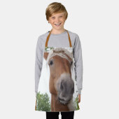 Schattige Belgisch trekpaard Gepersonaliseerd Schort (Gedragen)
