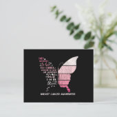 Schattige ben ik de overlevende van de borstkanker briefkaart (Staand voorkant)