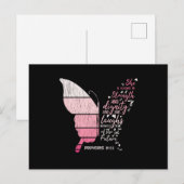 Schattige ben ik de overlevende van de borstkanker briefkaart (Voorkant / Achterkant)