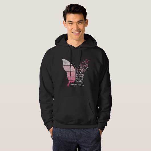 Schattige ben ik de overlevende van de borstkanker hoodie (Voorkant volledig)