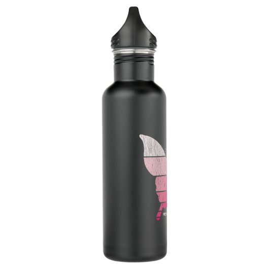 Schattige ben ik de overlevende van de borstkanker waterfles  (Links)