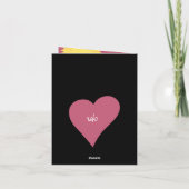 Schattige, ben je van mij? Kippenliefde + Valentij Feestdagen Kaart (Achterkant)