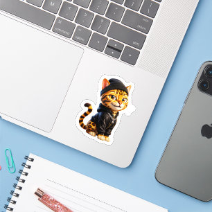Schattige Bengaalse Kat Hypebeast Streetwear Sticker