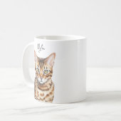 Schattige Bengalen Cat Custom Beste Mam / Pap Koffiemok (Voorkant links)