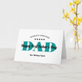 Schattige beoordeling van 5 sterren papa | Eerste  Kaart (Gele Bloem)