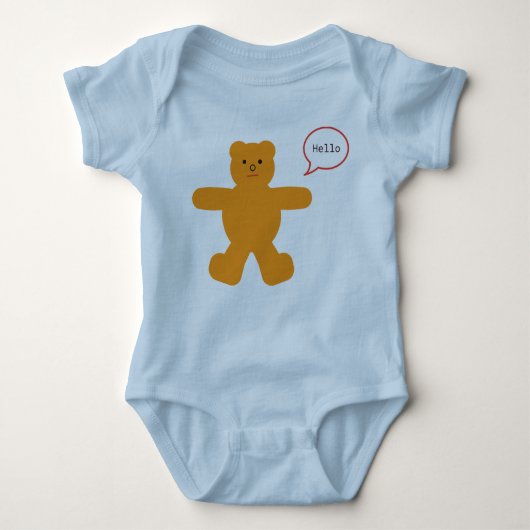 Schattige beren baby-pak romper (Voorkant)