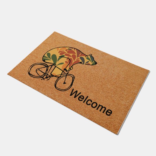 Schattige Beren deurmat, vloerkleed vooraan, huisv Deurmat (Schuin)