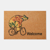 Schattige Beren deurmat, vloerkleed vooraan, huisv Deurmat (Voorkant)