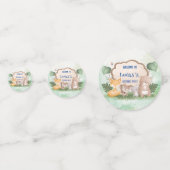 Schattige Beren eekhoorn Tropisch oerwoud Verjaard Confetti (Voorkanten)