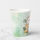 Schattige Beren eekhoorn Tropisch oerwoud Verjaard Papieren Bekers (Rechts)