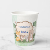 Schattige Beren eekhoorn Tropisch oerwoud Verjaard Papieren Bekers (Voorkant)