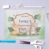 Schattige Beren eekhoorn Tropisch oerwoud Verjaard Tissuepapier (Craft)