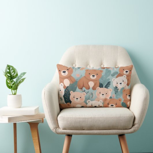 Schattige Beren kussen (Stoel)