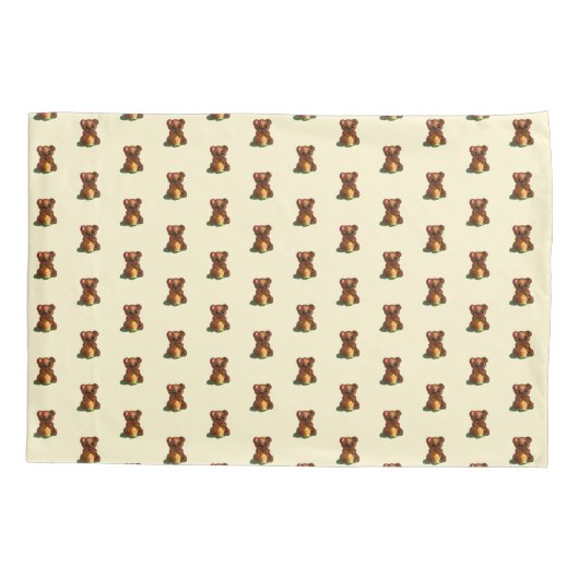 Schattige Beren kussen Hoesje Kussensloop (Achterkant)