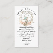  Schattige Beren loof boeken Baby Boy Shower Informatiekaartje (Voorkant)