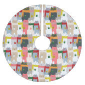 Schattige Beren Polyester Tree Skirt Kerstboom Rok (Voorkant)