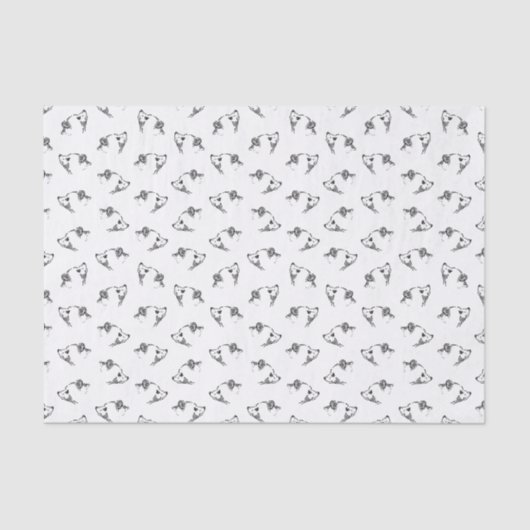 Schattige Beren VAN Baby - ACHTERGRONDKLEUR Tissuepapier (Voorkant)