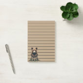 Schattige Beren welp zittend op boomstronk Post-it® Notes (Kantoor)