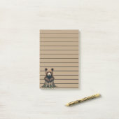 Schattige Beren welp zittend op boomstronk Post-it® Notes (Op bureau)