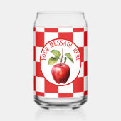 Schattige Bericht toevoegen Apple Lovers Blikvorm Glas (Voorkant)