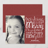 Schattige Berichtenvakantiekaarten Feestdagenkaart (Voorkant / Achterkant)