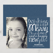 Schattige Berichtenvakantiekaarten Feestdagenkaart (Voorkant / Achterkant)