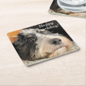 Schattige Bernedoodle Kartonnen Onderzetters (Schuin)