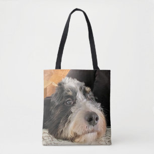 Schattige Bernedoodle Tote Bag