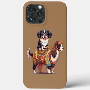 Schattige berner hondenrit op llama Case-Mate iPhone case