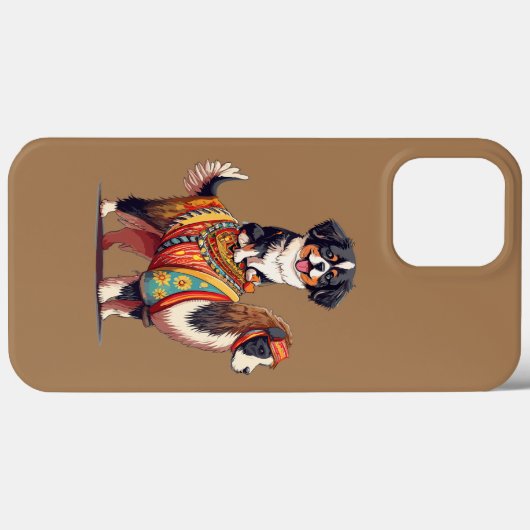 Schattige berner hondenrit op llama Case-Mate iPhone case (Achterkant (horizontaal))