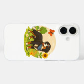 Schattige Berner Sennenhond met Zonnebloem & Boter Case-Mate iPhone Case (Achterkant (horizontaal))