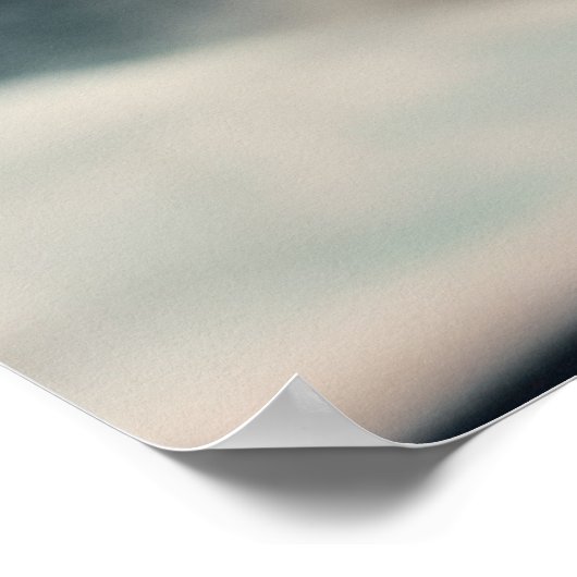 Schattige Bernerdoodle bij het Diner Poster (Hoek)