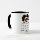 Schattige Bernese Berghond Grappige Op Maat Gemaak Mok (Voorkant links)