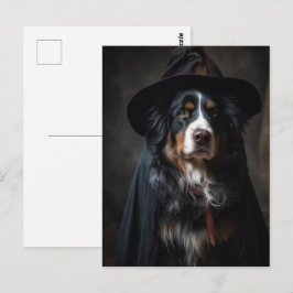 Schattige Bernese Berghond Heks Briefkaart