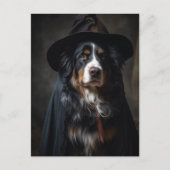 Schattige Bernese Berghond Heks Briefkaart (Voorkant)