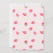 schattige Berry Sweet Strawberry verjaardag Kaart (Achterkant)