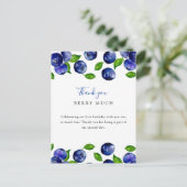 Schattige bes eerste verjaardag blauwebes dank je briefkaart (Staand voorkant)