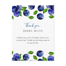 Schattige bes eerste verjaardag blauwebes dank je